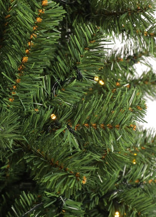 6FT Pre Lit Christmas Tree - 300 LED Lights, 1000 Branch Tips With Foldable Stand