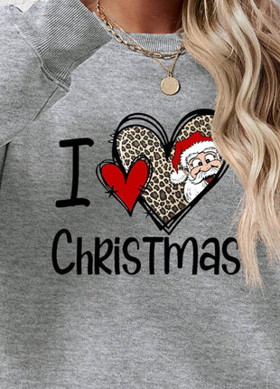 CHRISTMAS Graphic Round Neck Sweatshirt - MimiStylez