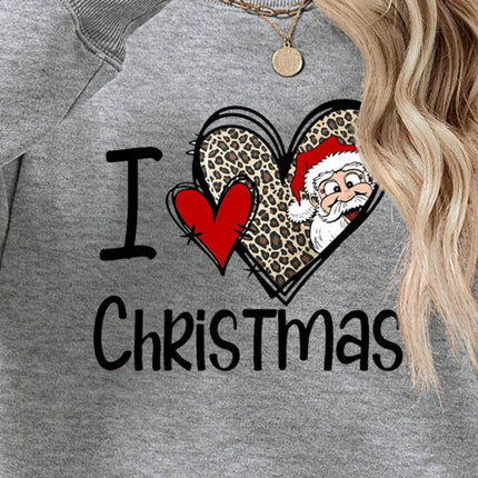 CHRISTMAS Graphic Round Neck Sweatshirt - MimiStylez