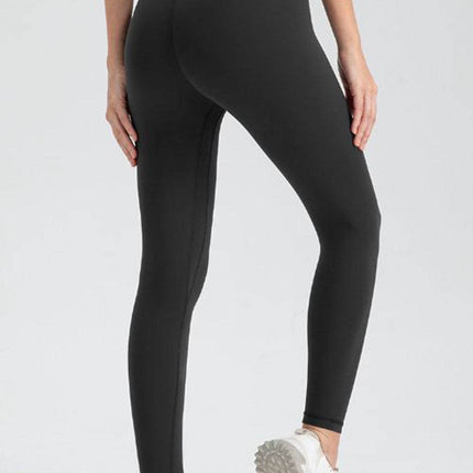 Wide Waistband Slim Fit Active Leggings - MimiStylez
