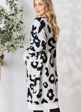 BiBi Leopard Open Front Cardigan - MimiStylez