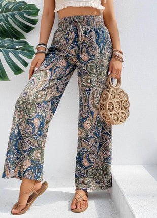 Printed Wide Leg Pants - MimiStylez