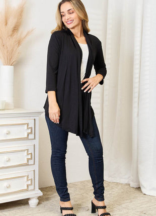 Culture Code Full Size Open Front Cardigan - MimiStylez