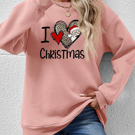 CHRISTMAS Graphic Round Neck Sweatshirt - MimiStylez