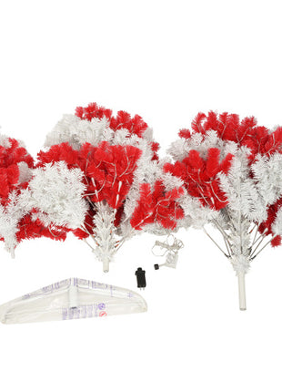 6ft Candy Cane Christmas Tree With 300 LED Lights And 900 Bendable Branches