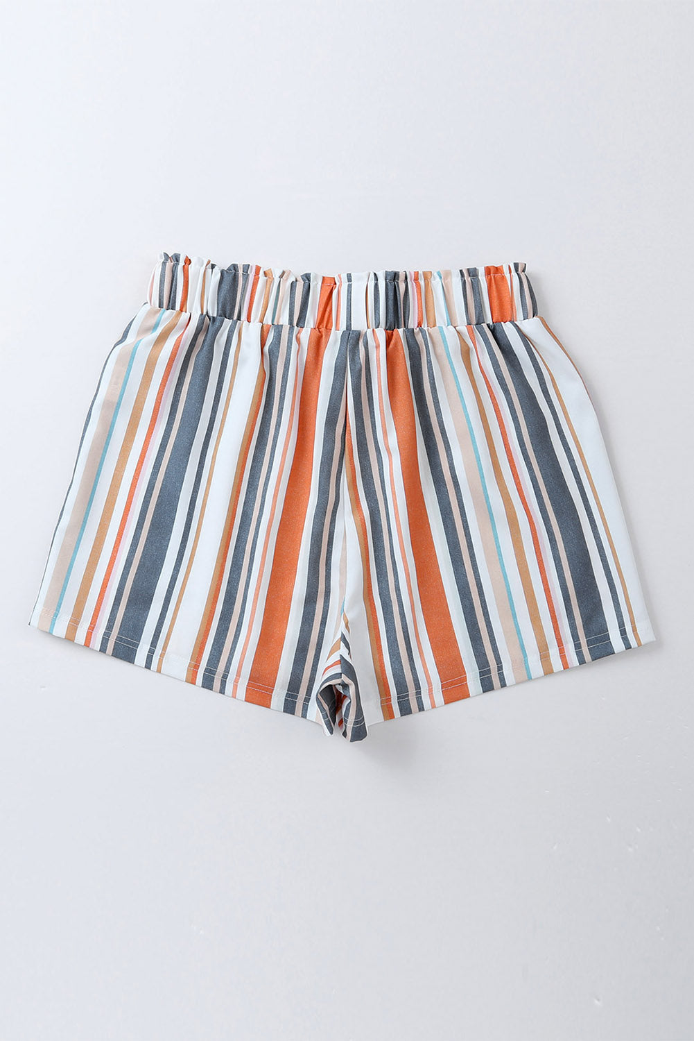 Shorts a rayas con cintura elástica