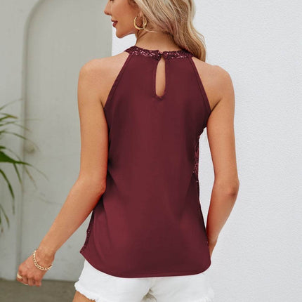Sequin Grecian Neck Tank - MimiStylez