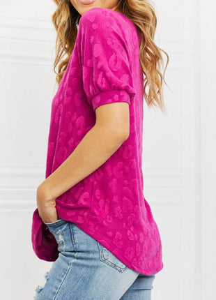 BOMBOM Carnival Vibes Animal Textured Top - MimiStylez