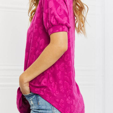 BOMBOM Carnival Vibes Animal Textured Top - MimiStylez