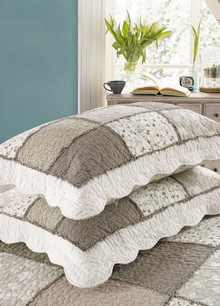 Washed Pure Cotton Thickened Non-slip Pure Cotton Quilt Three-piece Set