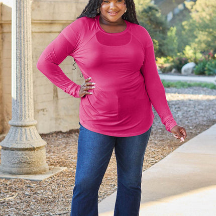 Basic Bae Full Size Round Neck Long Sleeve T-Shirt - MimiStylez