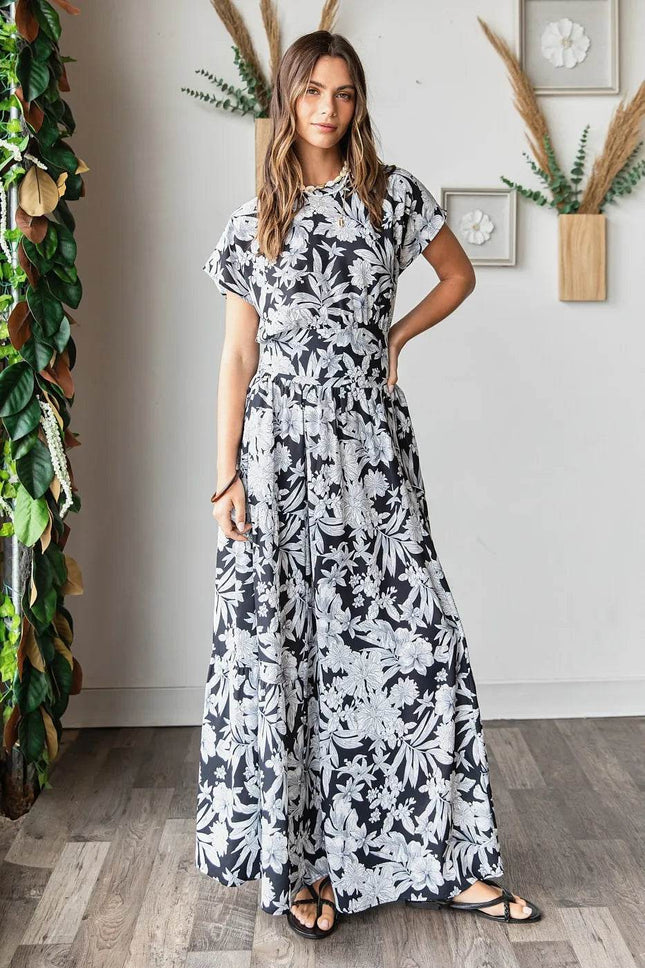 Mittoshop Tropical Print Top and Skirt Set - MimiStylez