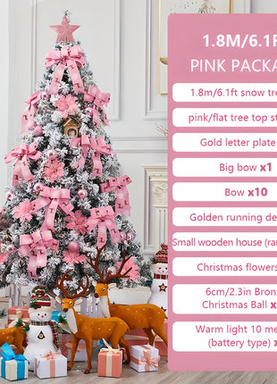 6FT Pre Decorated, Pre Lit Christmas Tree