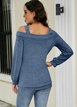Cutout Cold-Shoulder Top - MimiStylez