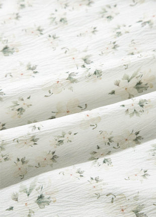 Smocked Printed Short Sleeve Jumpsuit - MimiStylez