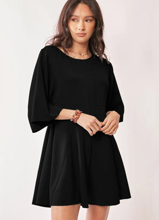 Davi & Dani Solid Draped Sleeve Ties Back Skort Romper - MimiStylez