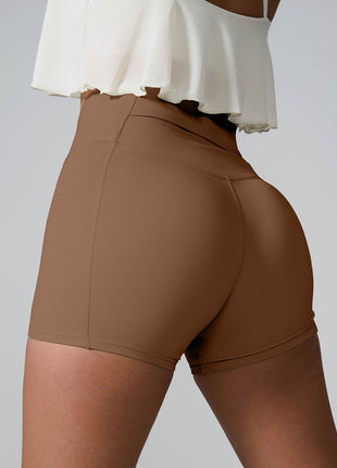 High Waist Active Shorts - MimiStylez