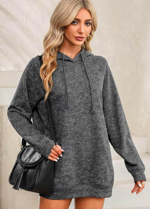 Long Sleeve Front Pocket Hoodie - MimiStylez