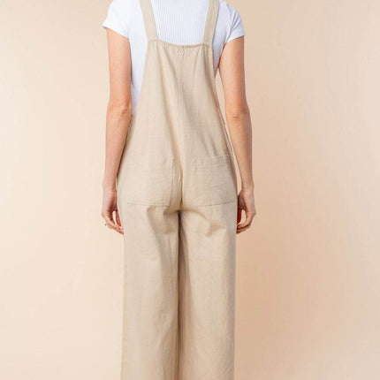 White Birch Sleeveless Wide Leg Jumpsuit - MimiStylez