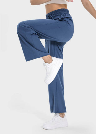 Drawstring Pocketed Active Pants - MimiStylez