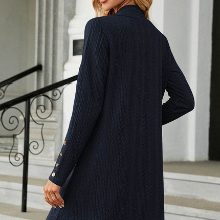Open Front Long Sleeve Cardigan - MimiStylez