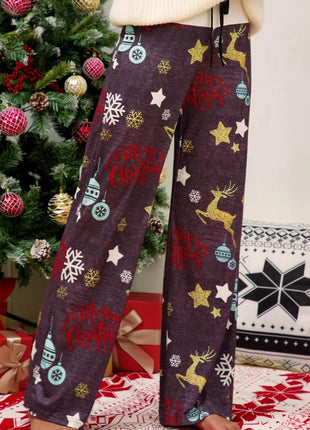 Christmas Straight Leg Pants - MimiStylez