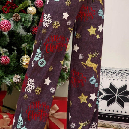 Christmas Straight Leg Pants - MimiStylez