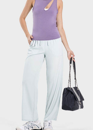 Drawstring Pocketed Active Pants - MimiStylez