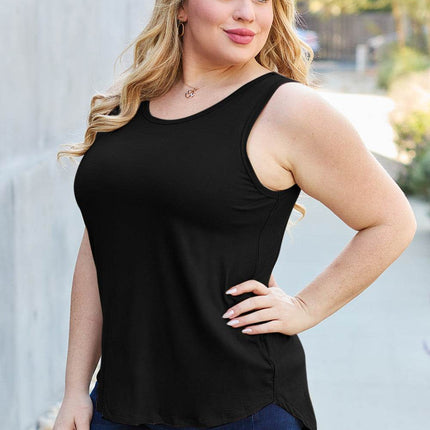 Basic Bae Full Size Round Neck Tank - MimiStylez