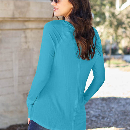 Basic Bae Full Size Round Neck Long Sleeve T-Shirt - MimiStylez