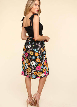 Haptics Smocked Cami Floral Dress - MimiStylez