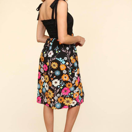 Haptics Smocked Cami Floral Dress - MimiStylez