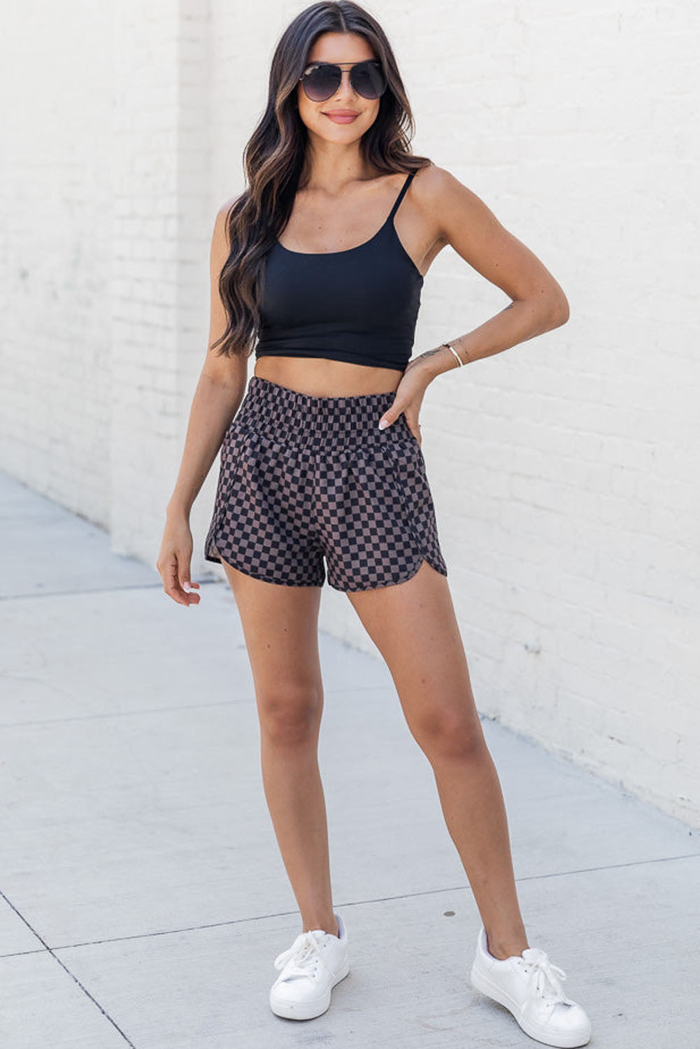 Pink Leopard High Waisted Athletic Shorts