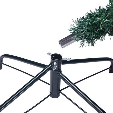 6FT Flocked Christmas Tree, 750 Branches, Automatic Tree