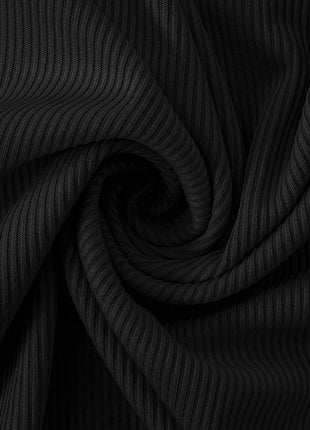 Ribbed Slit Single Shoulder Wrap Dress - MimiStylez