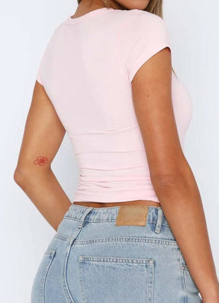 Devine Star Round Neck Short Sleeve T-Shirt - MimiStylez