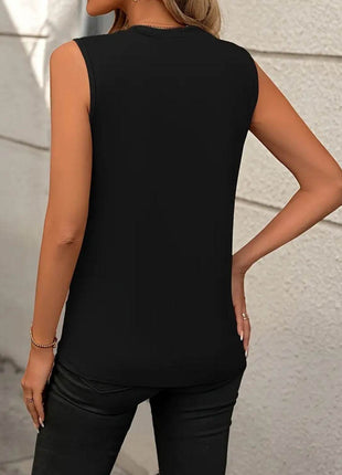 Round Neck Sleeveless Tank - MimiStylez