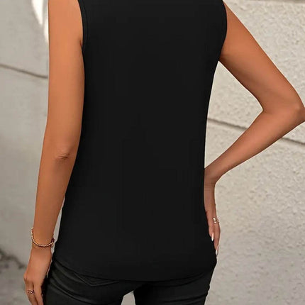 Round Neck Sleeveless Tank - MimiStylez