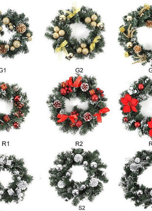 Christmas Wreath Decoration With Lights
