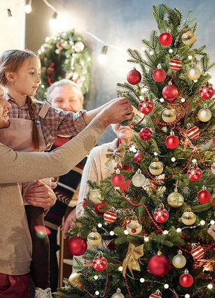 4CM, 50CM Hand Made Christmas Ball Decorations