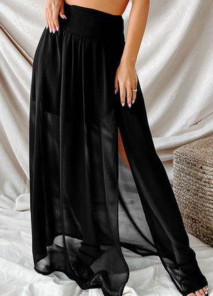 Slit High Waist Maxi Skirt - MimiStylez