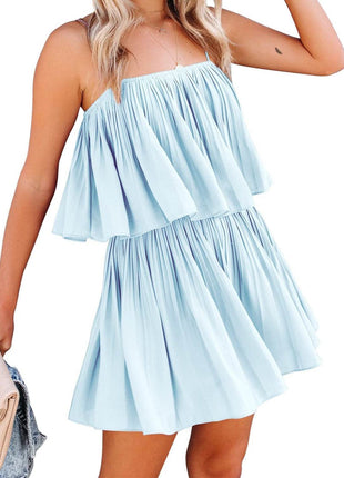 Ruched Spaghetti Strap Romper - MimiStylez