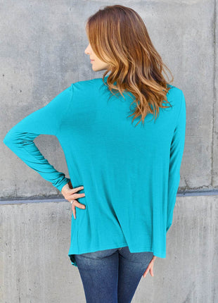 Basic Bae Full Size Open Front Long Sleeve Cardigan - MimiStylez