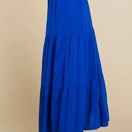 Culture Code Full Size Frill Ruched Midi Skirt - MimiStylez
