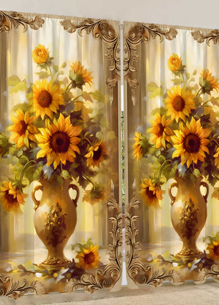 2PCs European Curtain Christmas Series