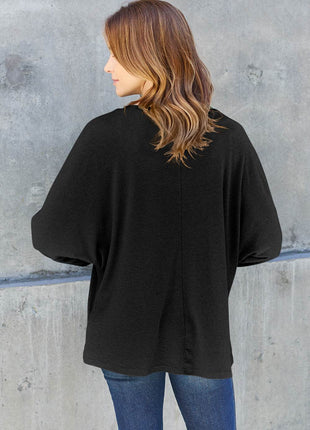 Double Take Full Size Round Neck Long Sleeve T-Shirt - MimiStylez
