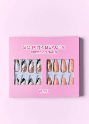 SO PINK BEAUTY Press On Nails 2 Packs - MimiStylez