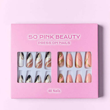 SO PINK BEAUTY Press On Nails 2 Packs - MimiStylez