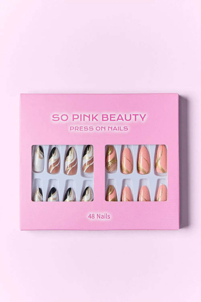 SO PINK BEAUTY Press On Nails 2 Packs - MimiStylez