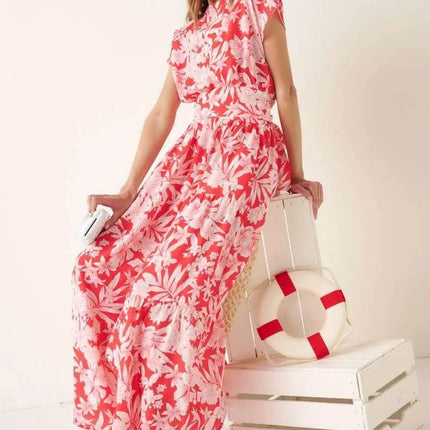 Mittoshop Tropical Print Top and Skirt Set - MimiStylez